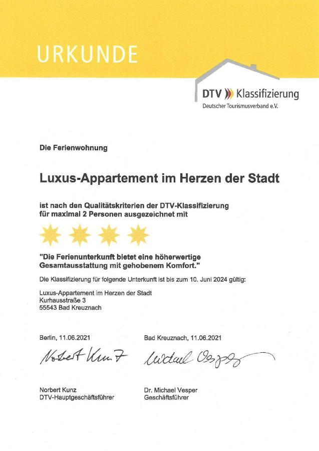 Luxus-Appartement Im Herzen Der Stadt Bad Kreuznach Exterior foto
